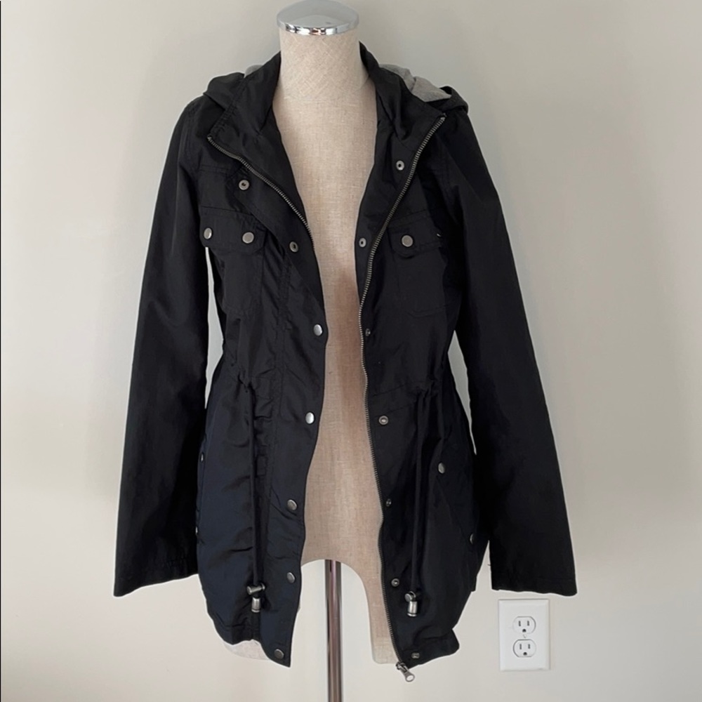 Merona Black Rain Trench Coat
